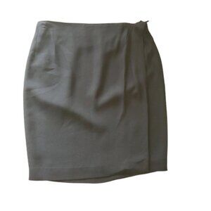 Vintage Ports International black black wrap skirt